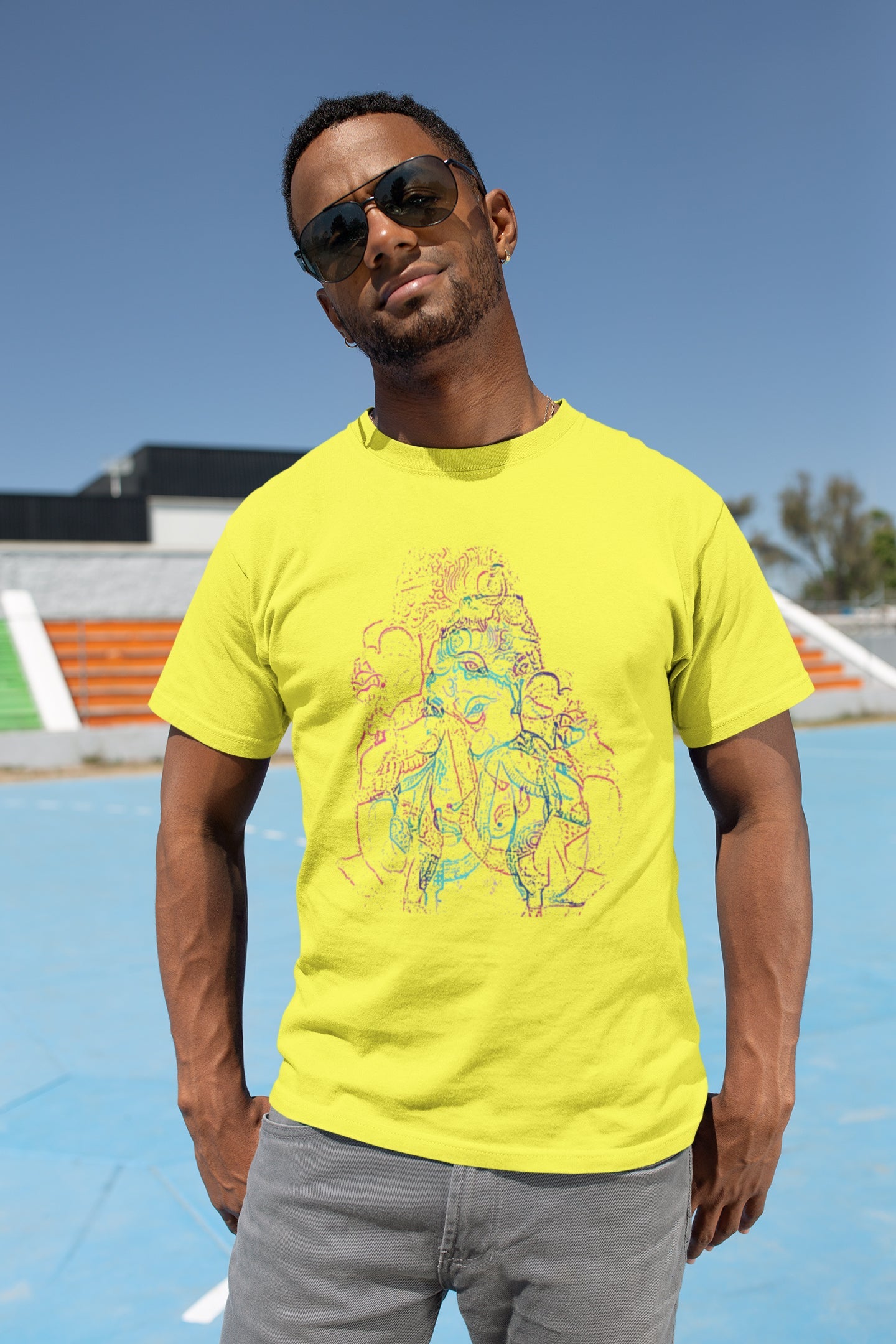 Ganpati Contour Summer T-shirt for Men