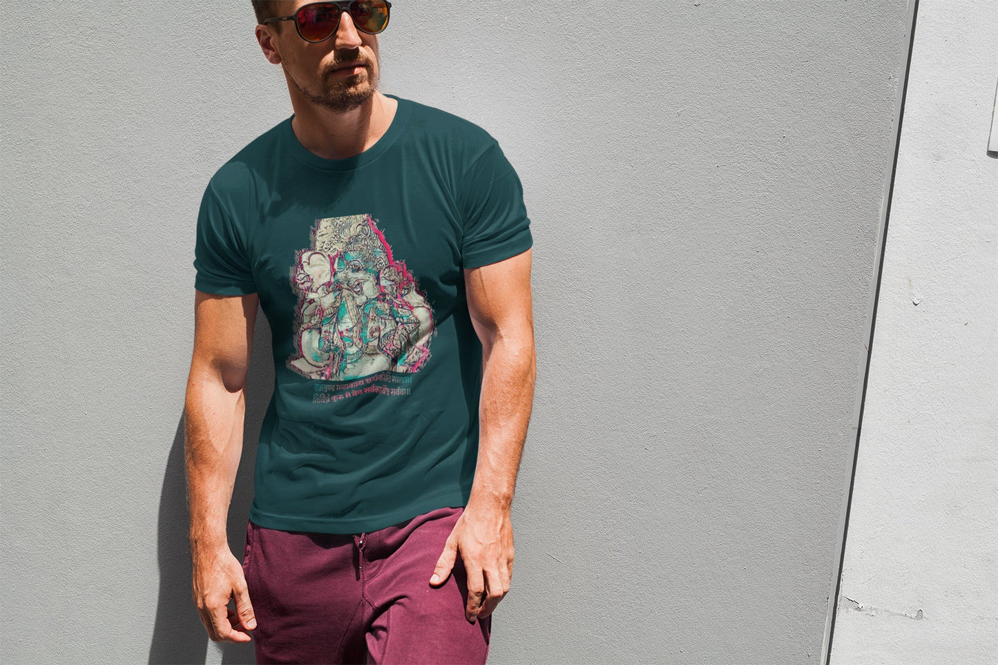 Ganpati Fresco Sommer-T-Shirt für Herren