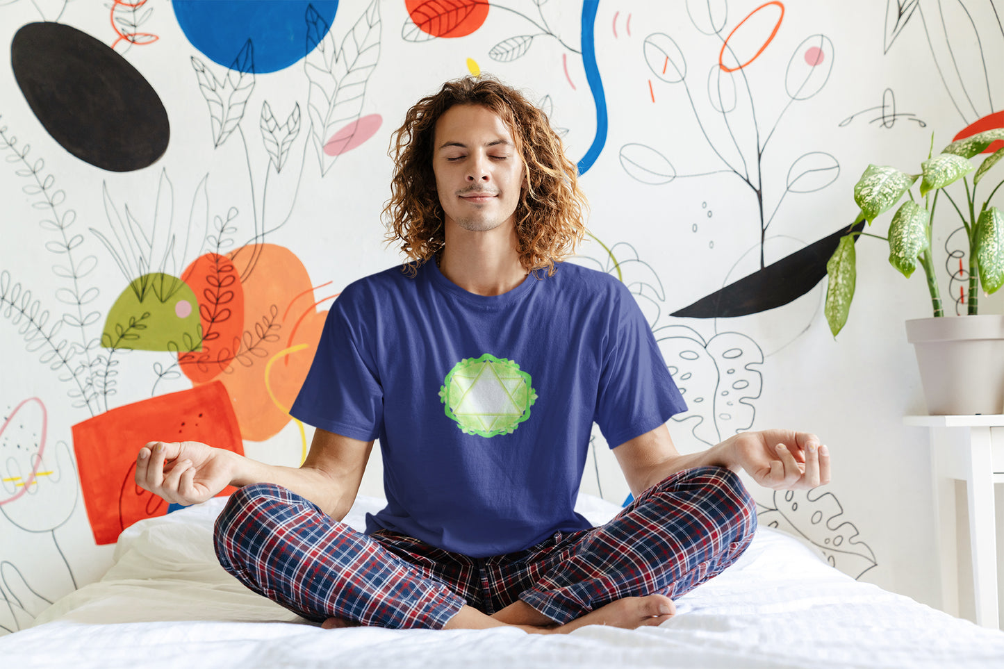 Herz-Chakra-Sommer-T-Shirt für Männer