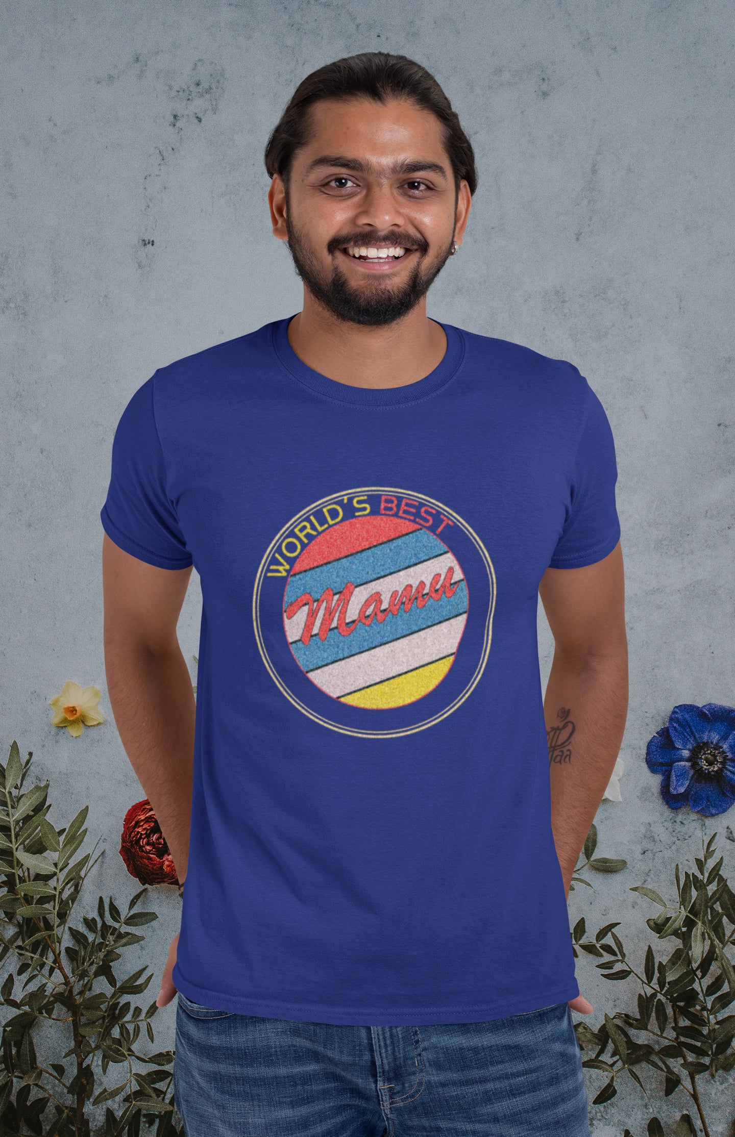 World's Best Mamu Summer T-shirt for Men
