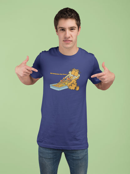Garfield Did Someone Say Pizza Sommer-T-Shirt für Männer