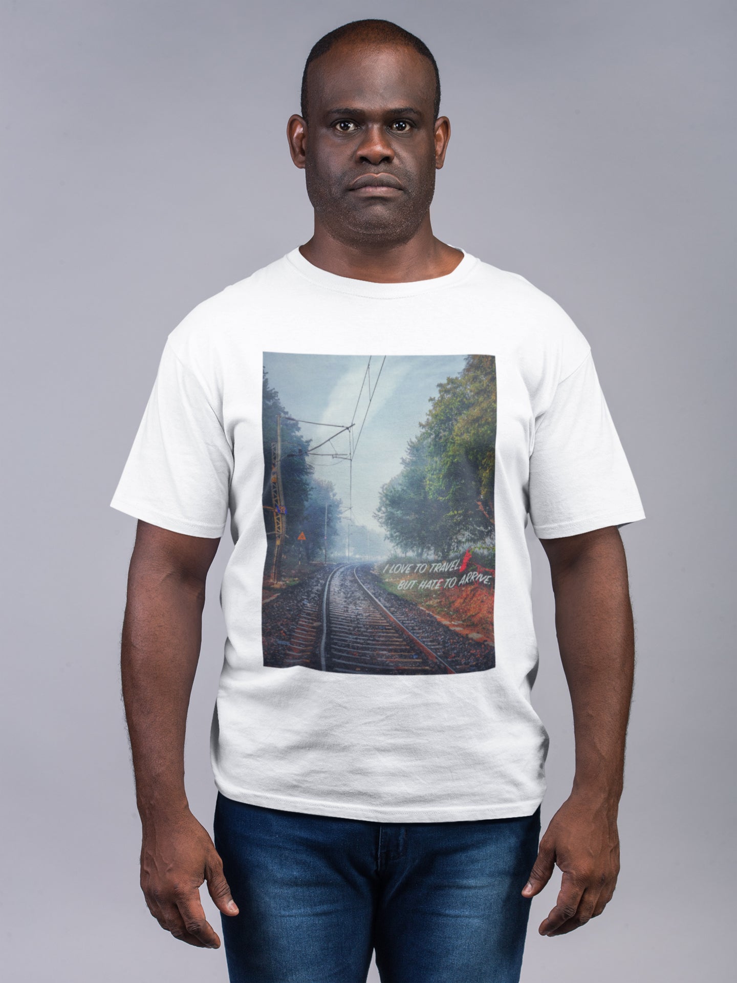 Sommer-T-Shirt für Herren (Bahnstrecke)