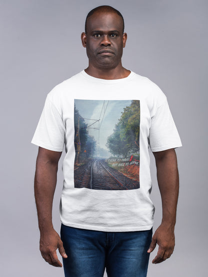 Summer T-shirt for Men(Train Track)