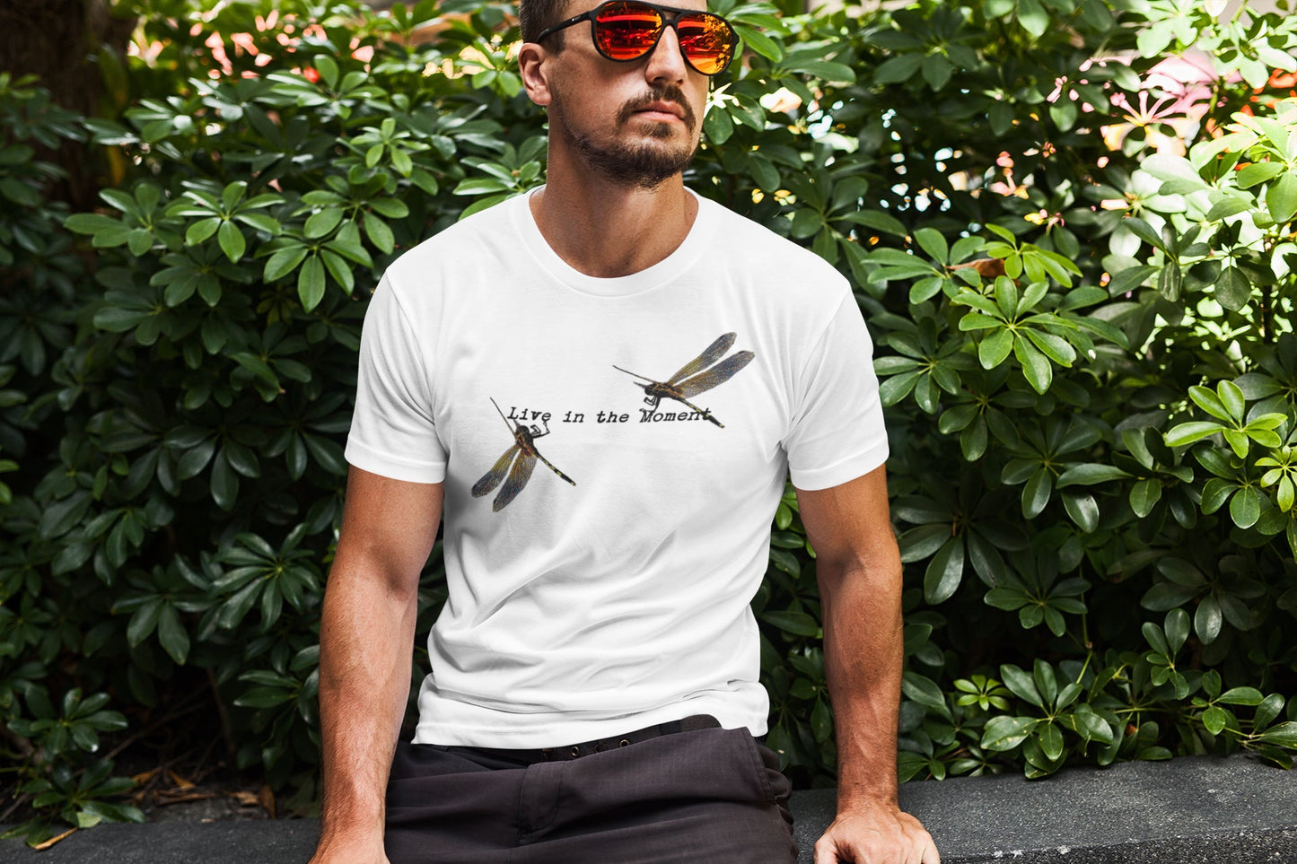 Live In The Moment Sommer-T-Shirt für Männer