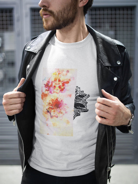 Abstraktes Diya Sommer-T-Shirt für Männer