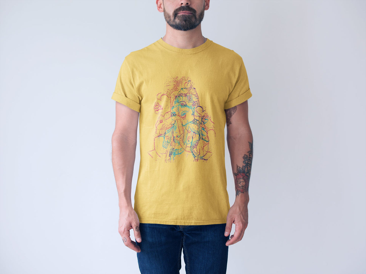Ganpati Contour Summer T-shirt for Men