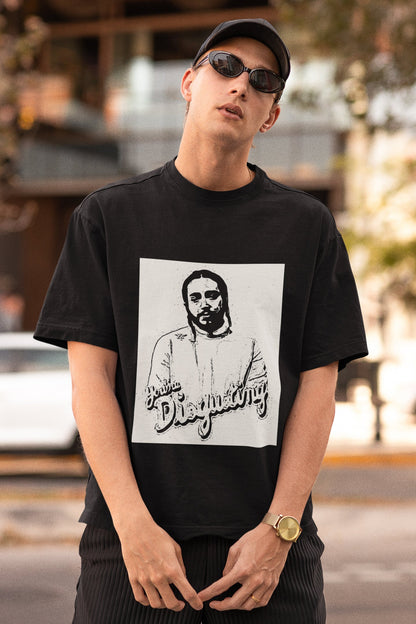 Post Malone You're Disgusting White Print Unisex Oversized T-shirt