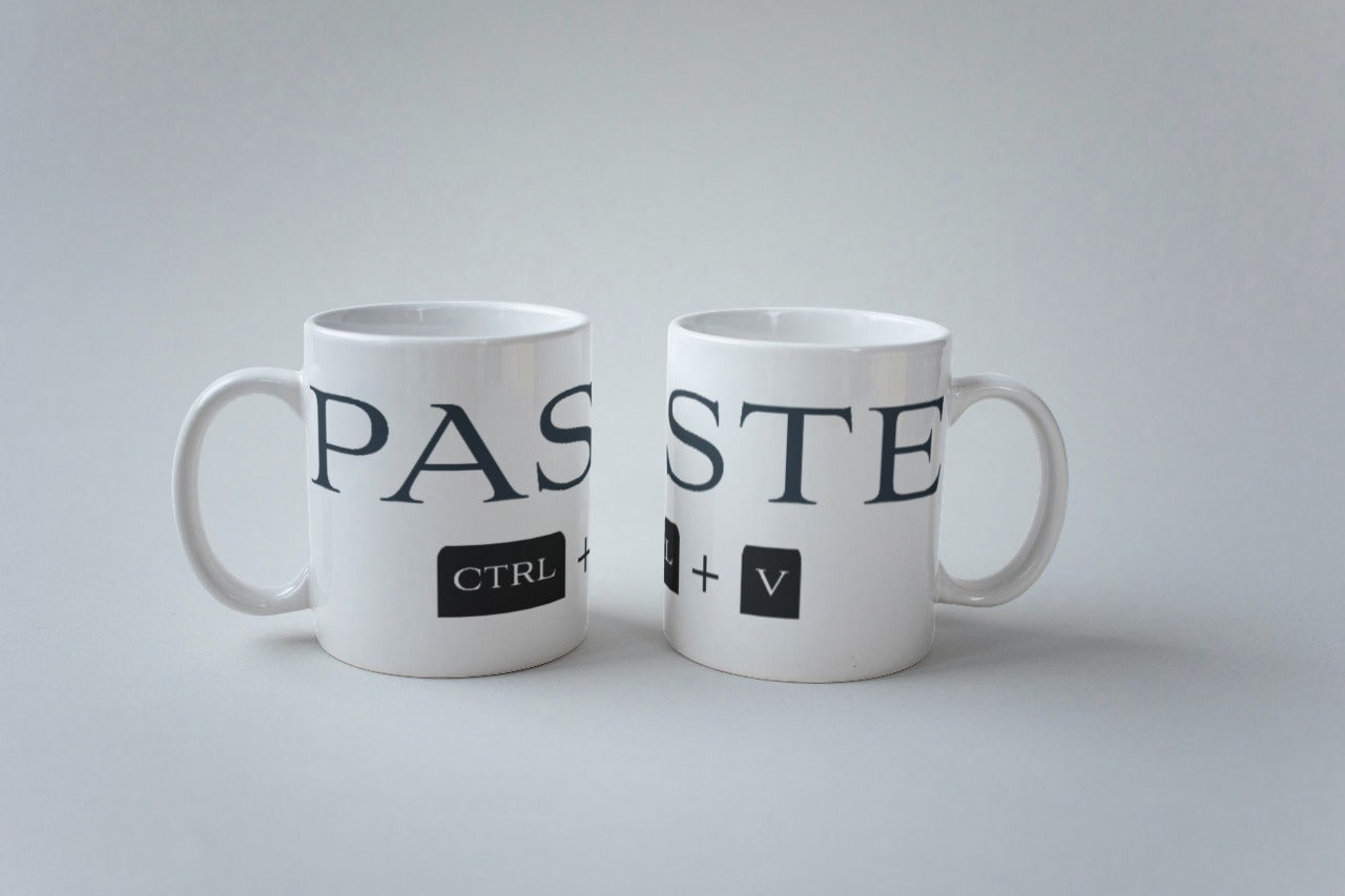 Weiße Kaffeetasse (Paste)