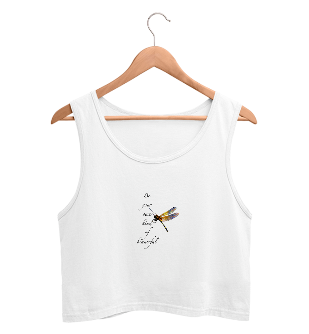 Your Own Kind Of Beautiful White Crop Tank For Women