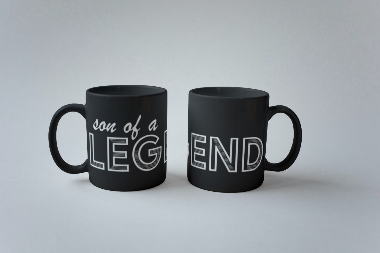 Son Of A Legend Black Coffee Mug