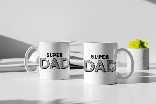 Super Dad White Coffee Mug