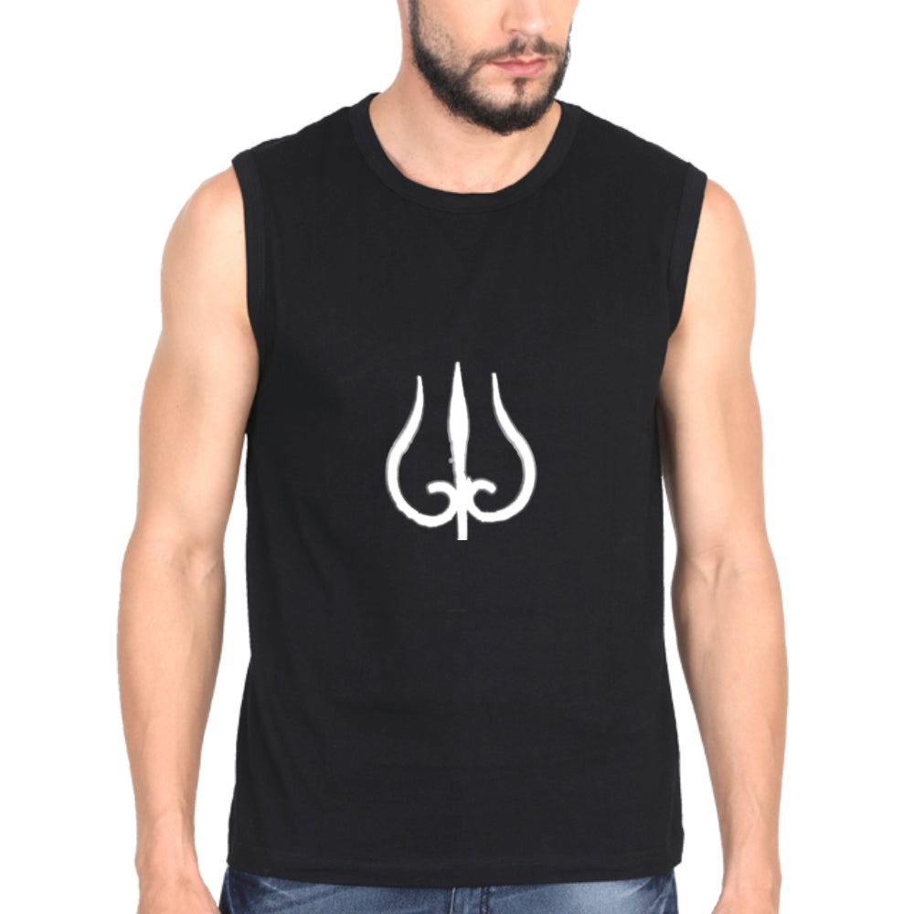 Trident White Gym Vest