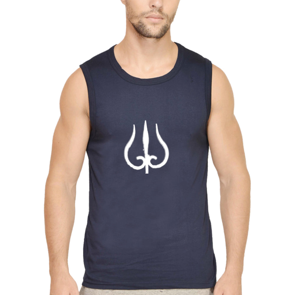 Trident White Gym Vest