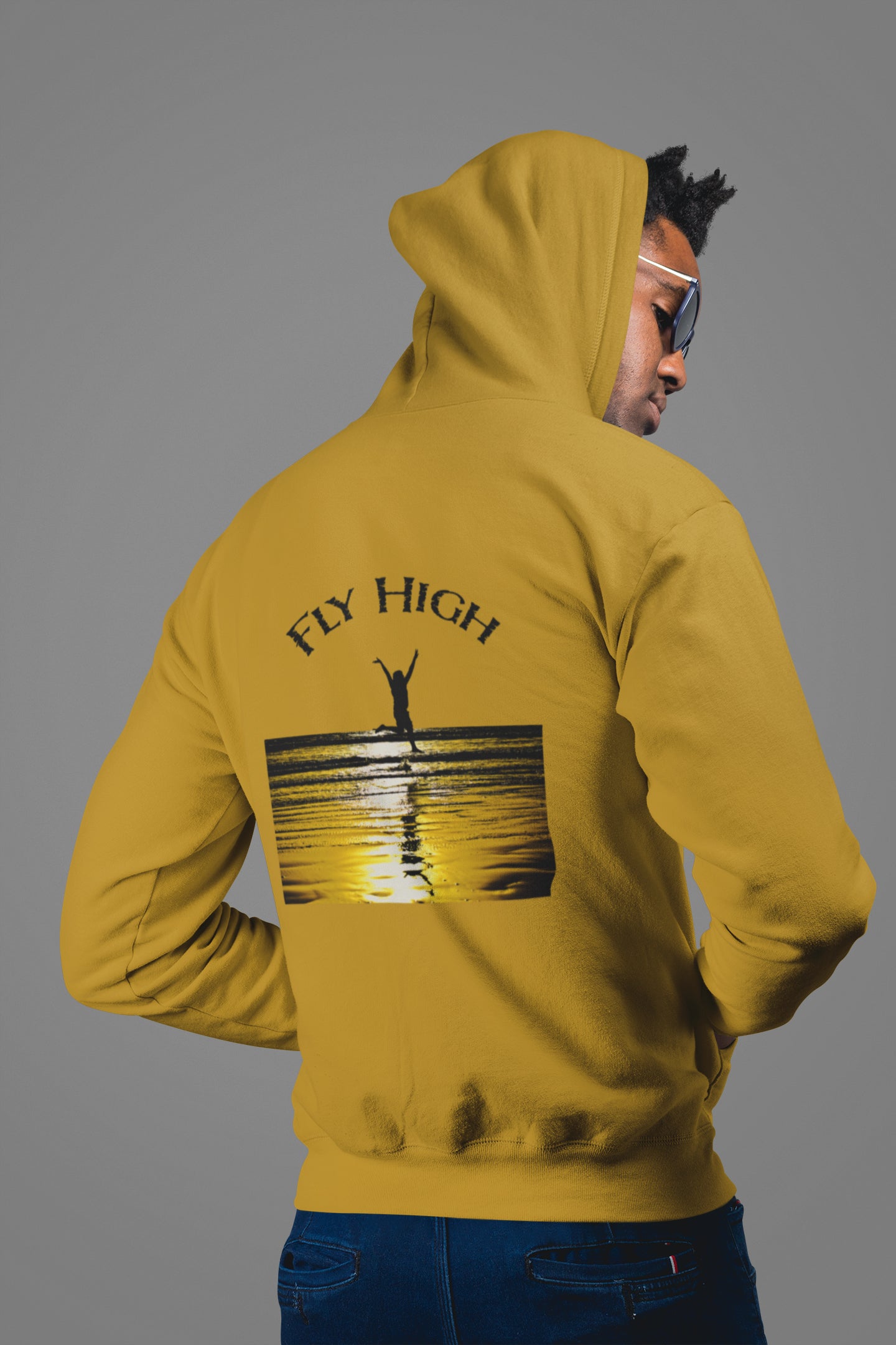 Fly High Shrivardhan Back Print Unisex Hoodie