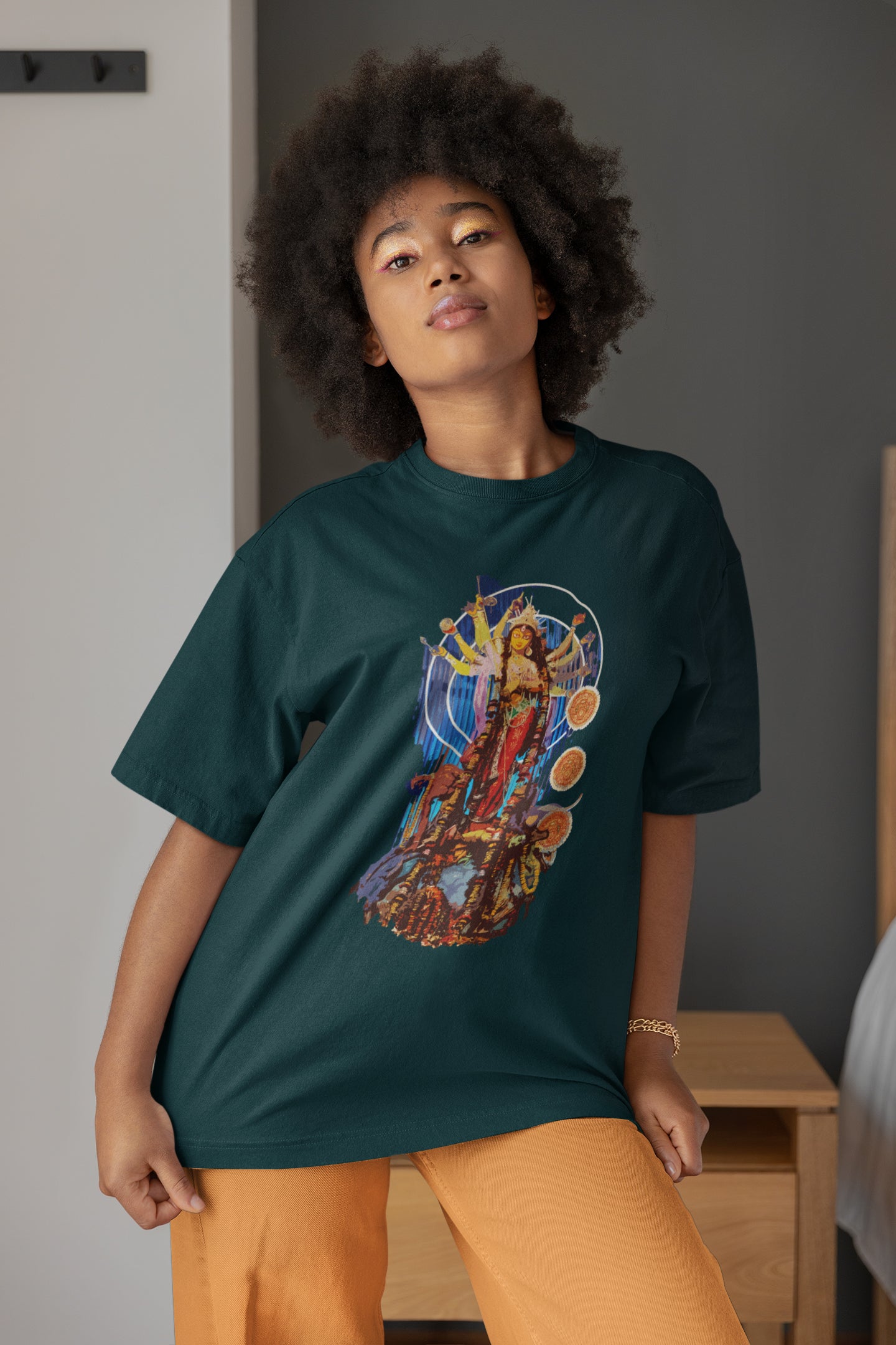 Durga Puja Unisex Übergroßes T-Shirt