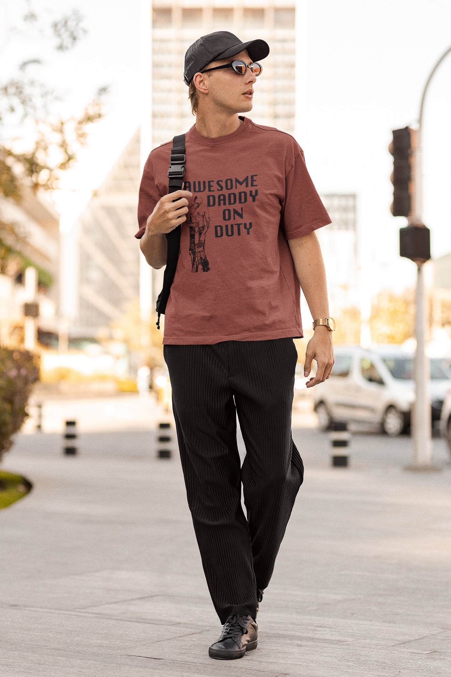 Tolles, übergroßes Unisex-T-Shirt „Daddy On Duty“.