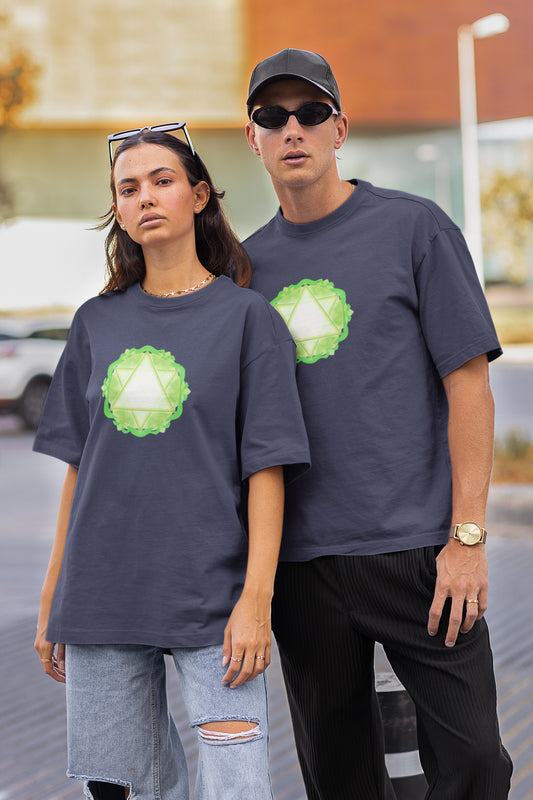 Herzchakra Unisex Übergroßes T-Shirt