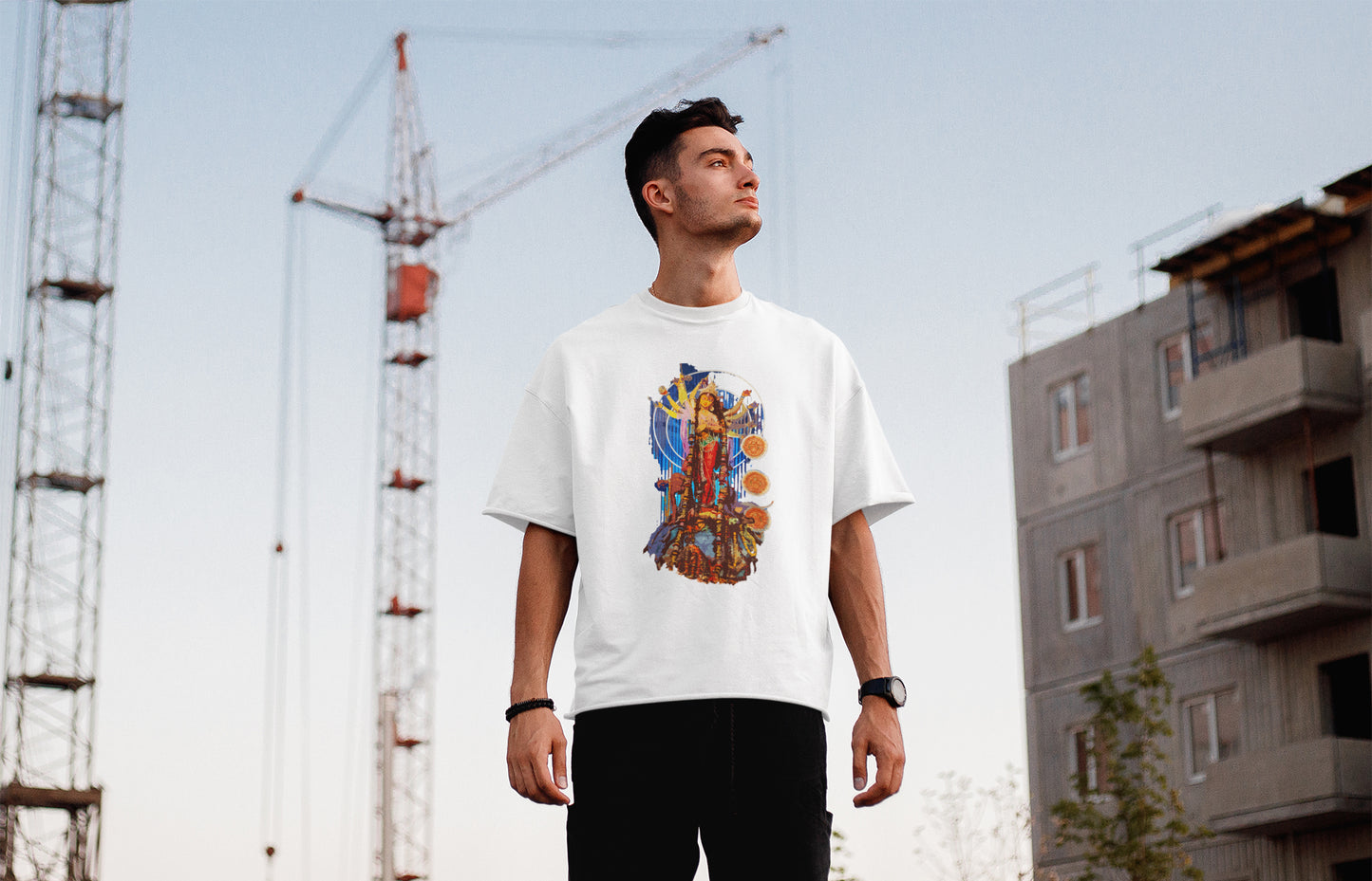 Durga Puja Unisex Übergroßes T-Shirt