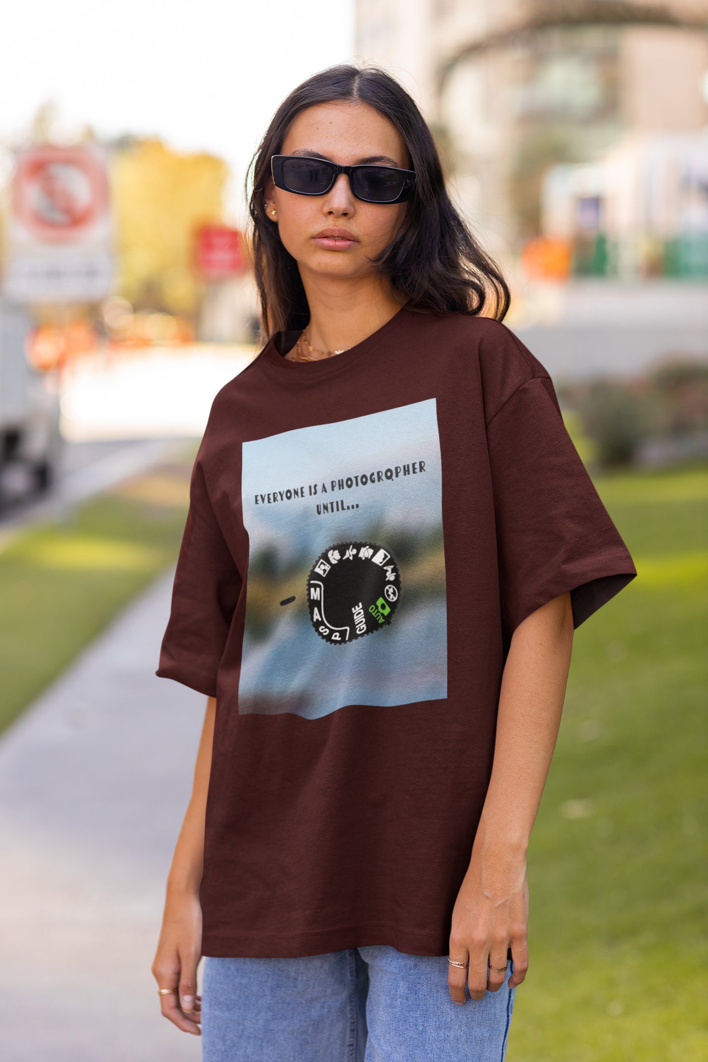 Fotograf bis Unisex übergroßes T-Shirt