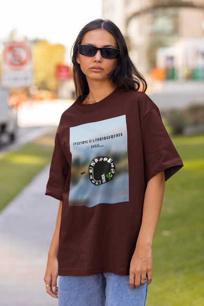 Photographer Until Unisex Oversized T-shirt