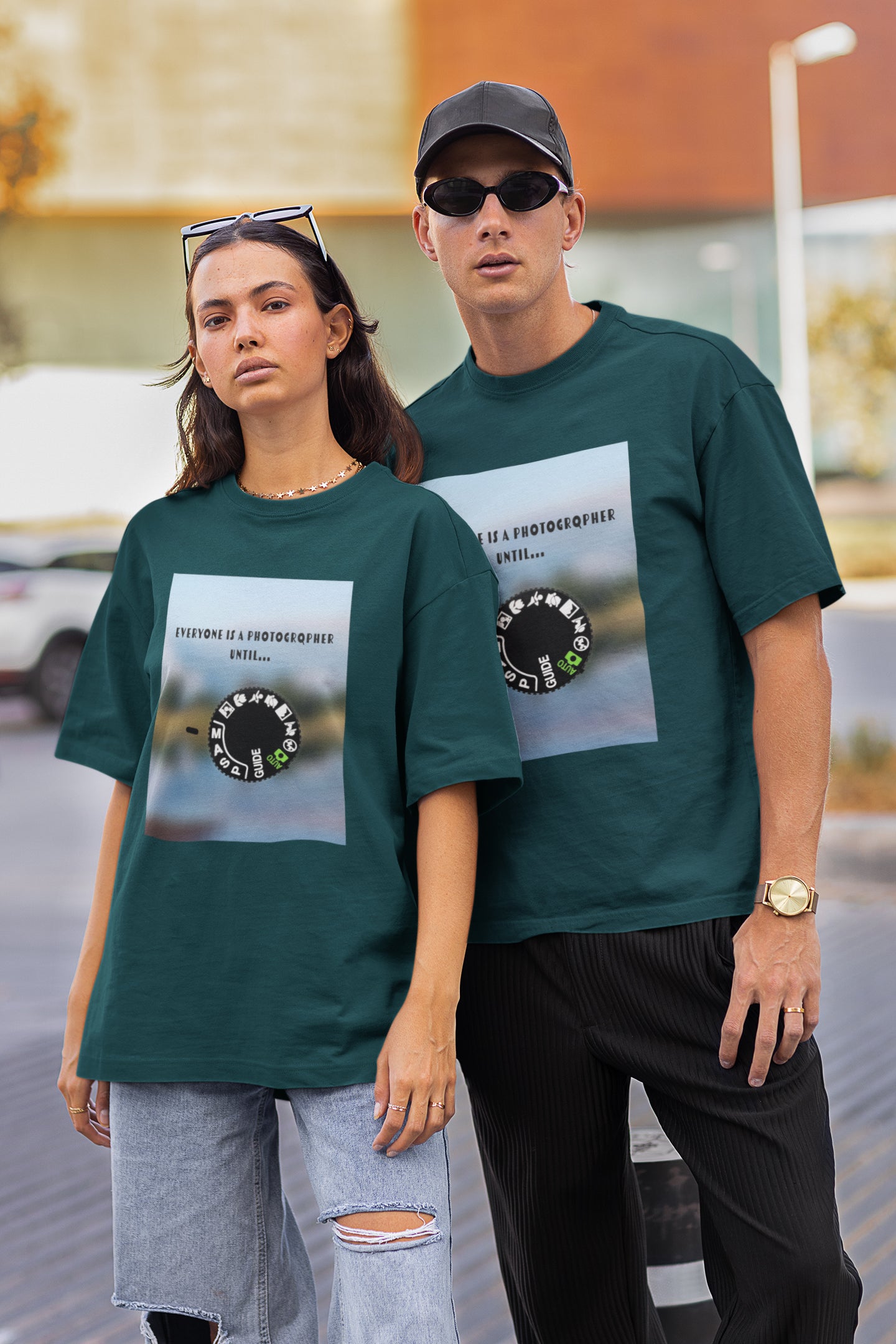 Fotograf bis Unisex übergroßes T-Shirt