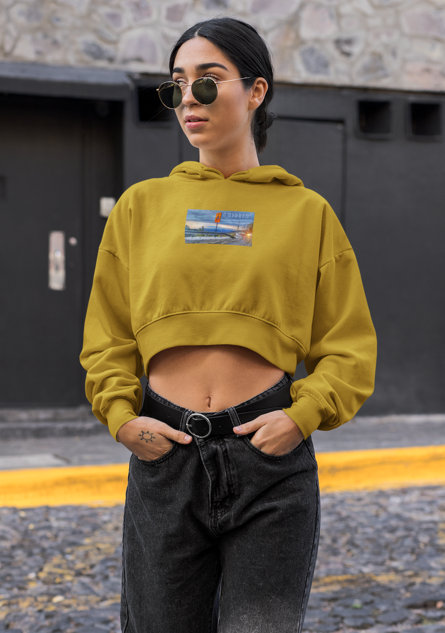 Crop Hoodie For Women ( CHILLING )