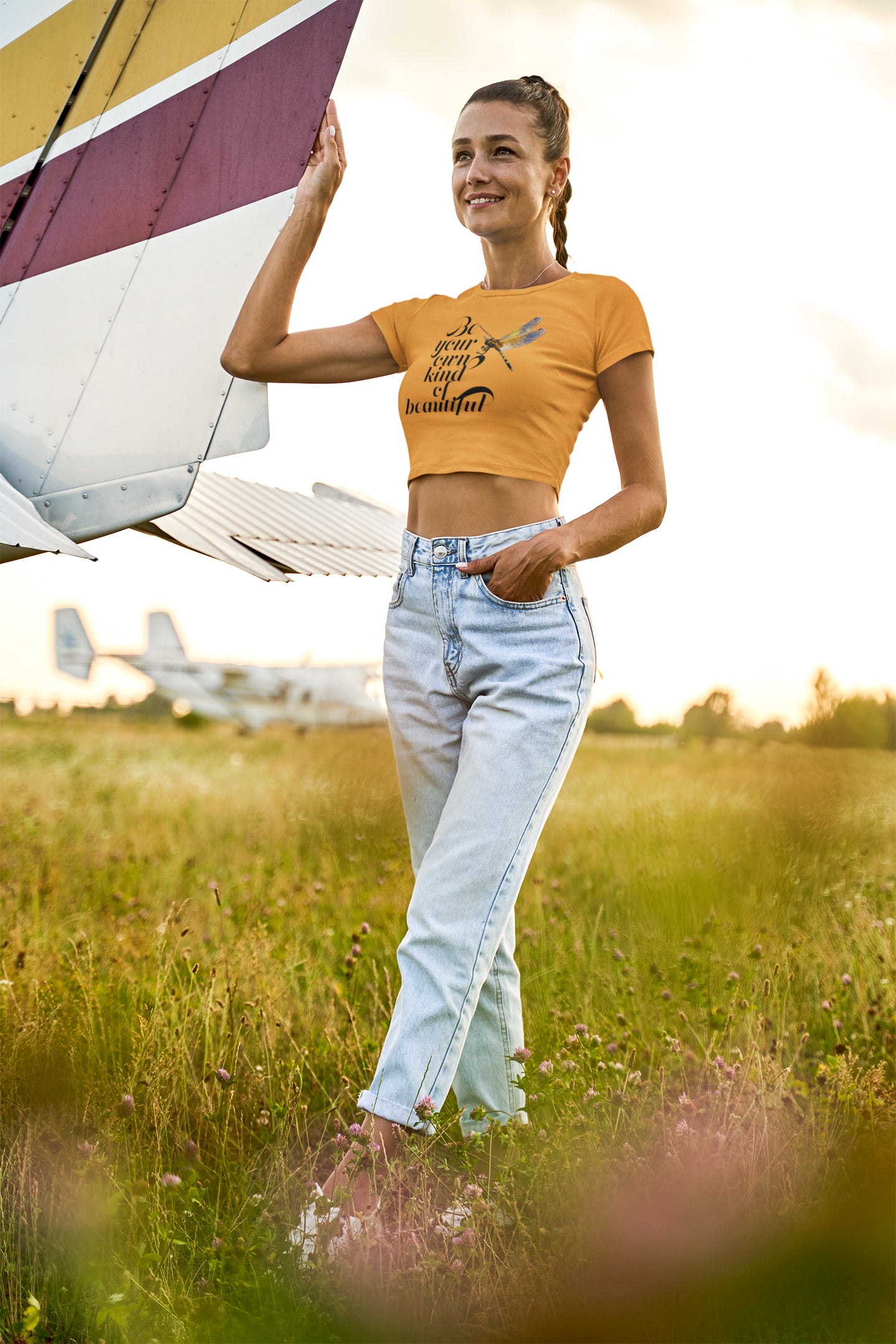 Own Kind Of Beautiful Crop Top For Ladies