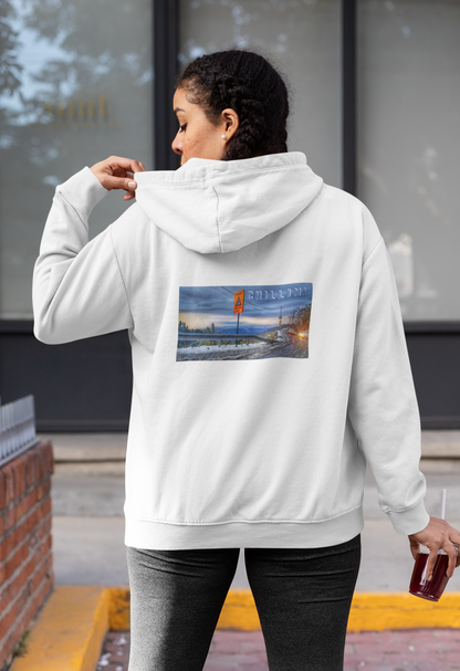 Oversize Pullover Mit Backprint Damen Hoodies Für Damen (CHILLING