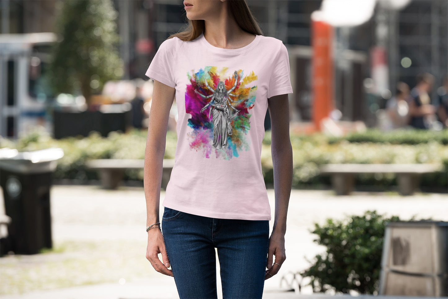 Summer T-shirt for Women( Multitasking Woman Colour)