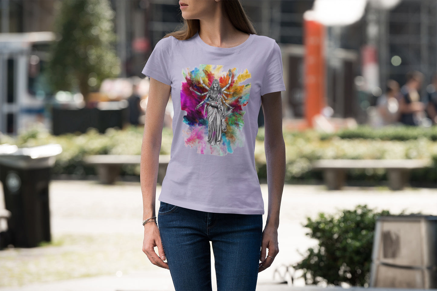 Summer T-shirt for Women( Multitasking Woman Colour)