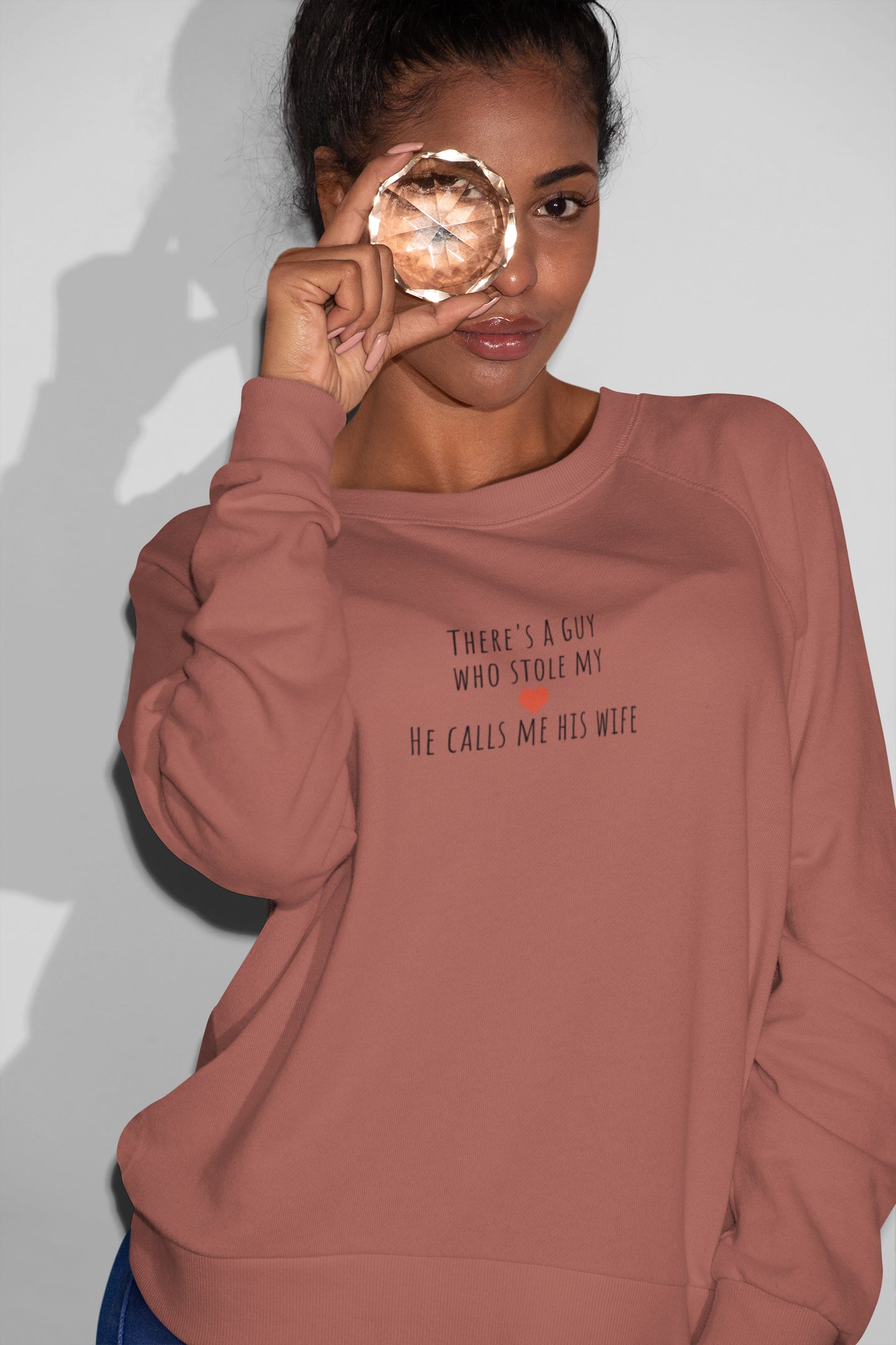 Ehemann-Frau-Liebes-Sweatshirt für Frauen