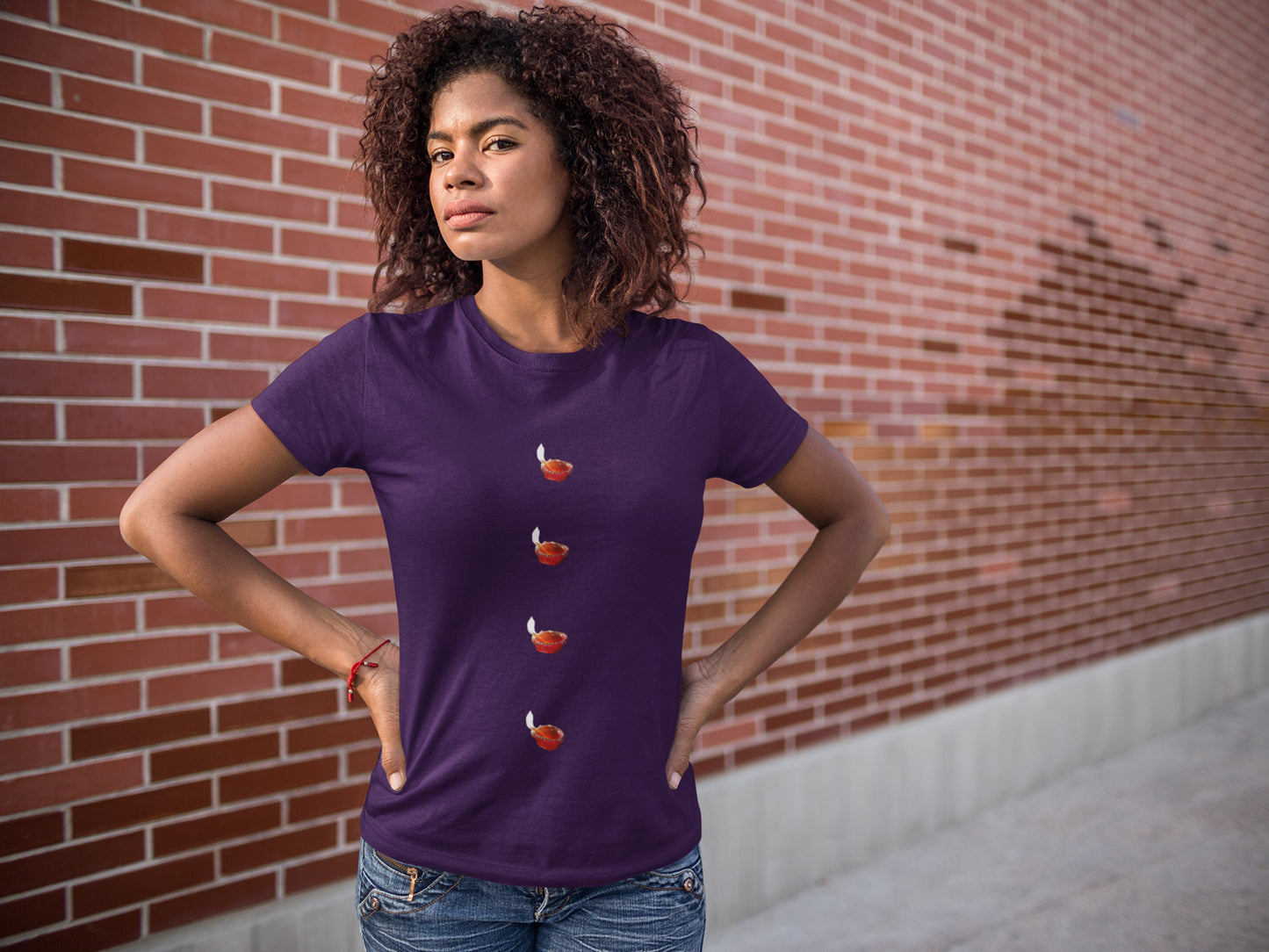 Summer T-shirt for Women(DIYA BUTTON)