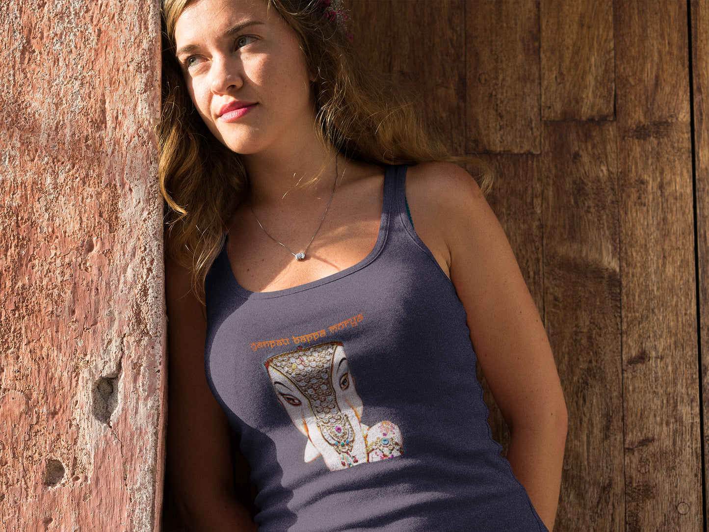 Ganpati Bappa Morya Bleistiftfarbenes Tanktop für Damen