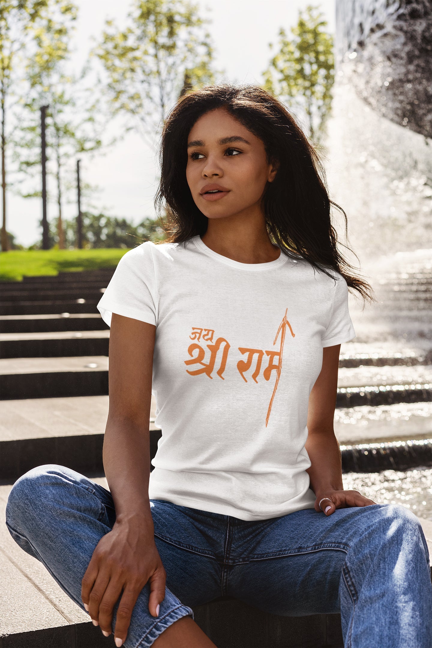 Summer T-shirt For Women ( Jai Shri Ram )