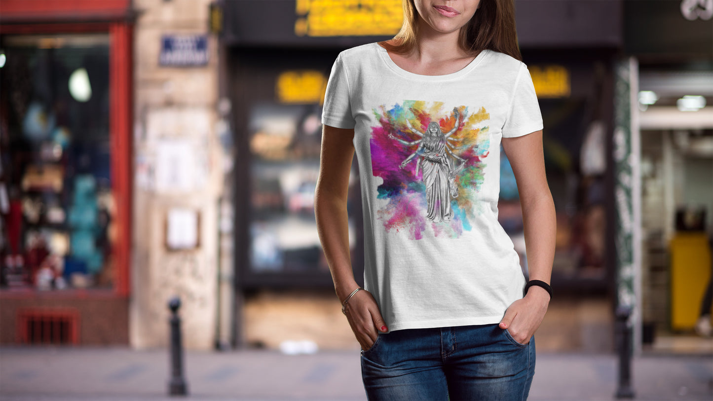 Summer T-shirt for Women( Multitasking Woman Colour)