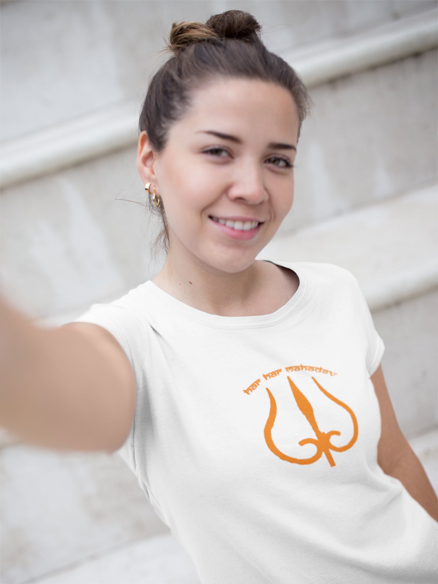 Sommer-T-Shirt für Damen (HHM Orange Trident)