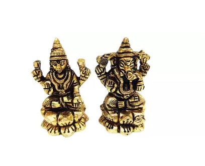 Brass Lakshmi Ganesh Idols
