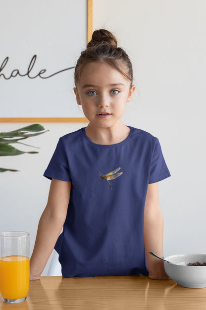 Summer T-shirt for Girls(DRAGONFLY SMALL)