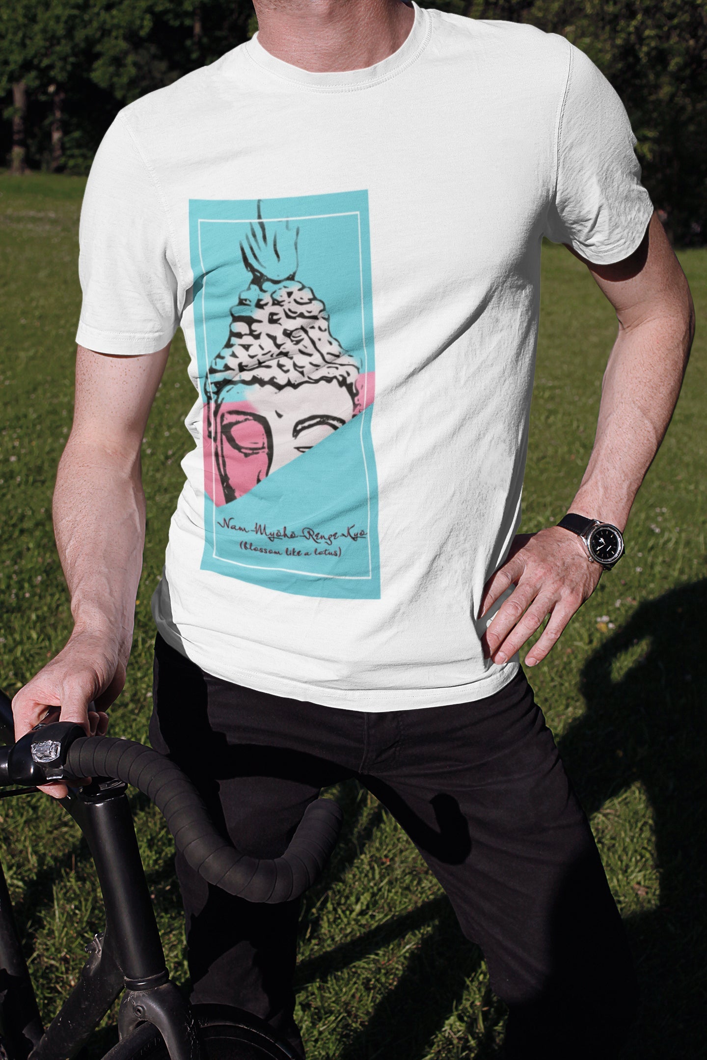 Lotus Blossom Summer T-shirt for Men