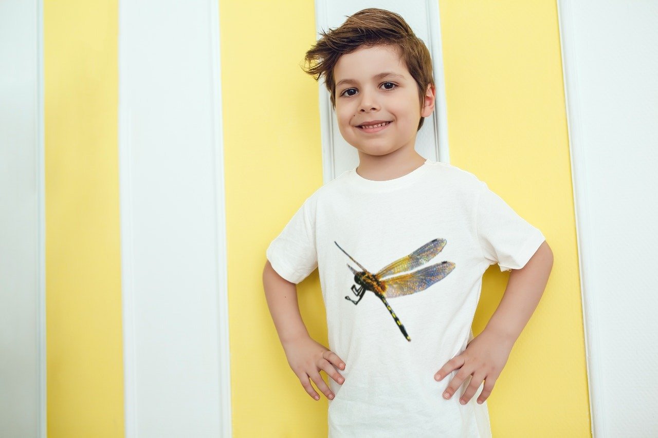 Libellen-Sommer-T-Shirt für Jungen