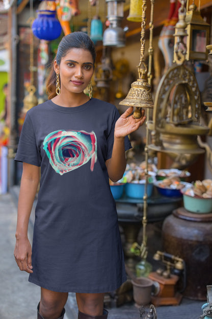 Rose Multicolour T-shirt Dress