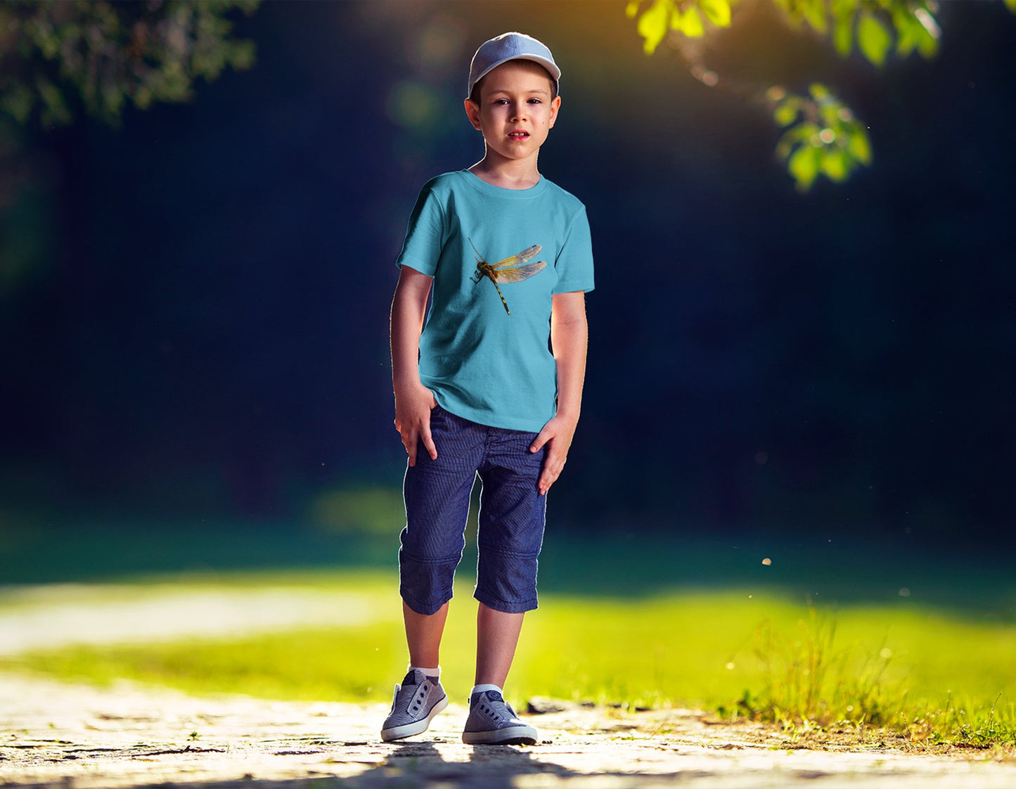 Libellen-Sommer-T-Shirt für Jungen